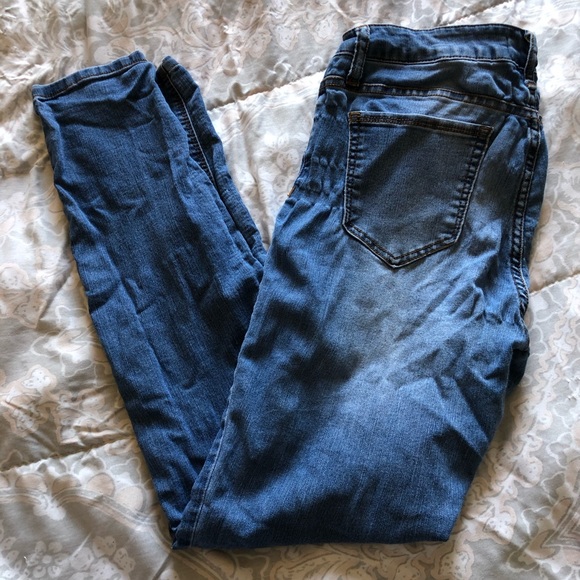 Blue Skinny Stretch Jeans / Jeggings, Size 9 - Picture 7 of 7